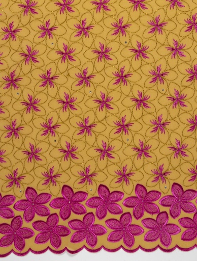 Embroidered Allover with strass